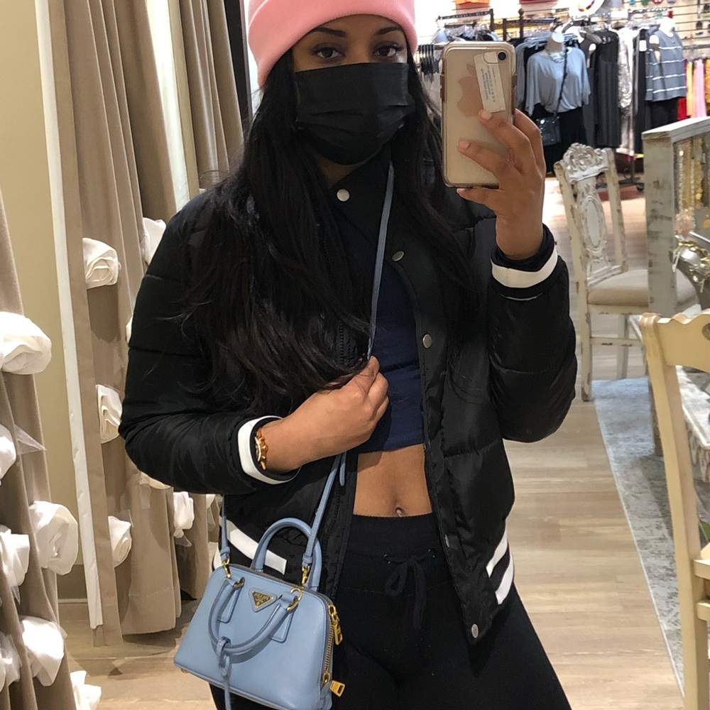 Prada promenade mini bag sky blue